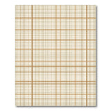 Cream Tan Plaid Check Area Rug