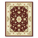 Elegant Red Persian Floral Area Rug