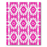Vibrant Pink Vibrant Pink Geometric Abstract Area Rug