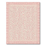 Pink Leopard Print Abstract Area Rug