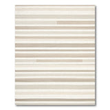 Geometric Modern Beige and Neutral Neutral Beige Horizontal Striped Area Rug