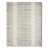 Modern Grey Vertical Stripe Woven Rug