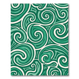 Abstract Area Swirling Green Abstract Area Rug