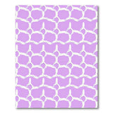 Purple White Honeycomb Geometric Area Rug