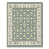 Teal Persian Motif Area Rug