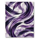 Purple Abstract Swirl Washable Area Rug