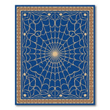 Navy Blue Mandala Web Area Rug