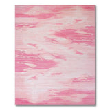 Blush Pink Abstract Brushstroke Area Rug