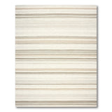 Beige Neutral Watercolor Stripe Area Rug