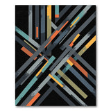 Multi-color and Patterns Bold Multi-Color Geometric Stripe Area Rug