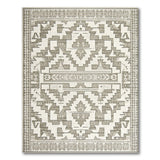 Beige and Neutral Beige Southwestern Geometric Area Rug