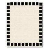 Geometric Modern Black Geometric Border Area Rug