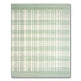Sage Green Plaid Woven Area Rug