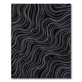 Abstract Area Purple Fluid Waves Abstract Area Rug
