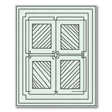Geometric Framed Panel Rug