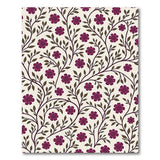 Purple Purple Floral Vine Area Rug