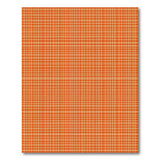 Vibrant Orange Gingham Check Area Rug
