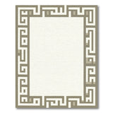 Beige Greek Key Border Area Rug
