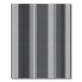 Black White Vertical Stripe Geometric Rug