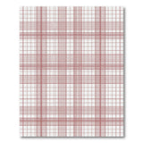 Red Red Grid Geometric Modern Area Rug