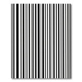 Bold Black White Vertical Stripe No. 29 Area Rug
