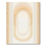 Beige Arched Geometric Area Rug
