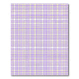 Purple Yellow Checkered Plaid Area Rug