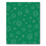 Green Chili Pepper Blossom Pattern Area Rug