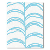 Blue Wavy Frond Area Rug