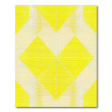 Vibrant Yellow Diamond Geometric Area Rug