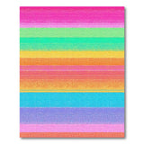Vibrant Rainbow Serape Stripe Area Rug