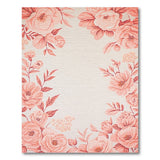 Blush Peony Floral Vintage Pink Area Rug