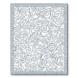 Ornate Blue Vine Persian Area Rug