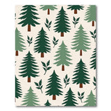 Whimsical Pine Tree Forest Area Rug