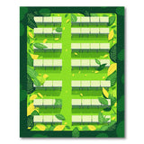 Lush Green Bench Garden Area Rug