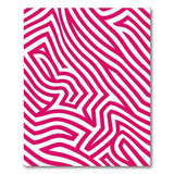 Geometric Modern Bold Pink Zigzag Geometric Area Rug