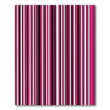 Bold Pink and Black Vertical Striped Area Rug