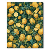 ODIKA Tropical Pineapple & Lemon Fruit Pattern Washable Area Rug