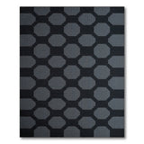 Modern Grey Octagon Geometric Area Rug