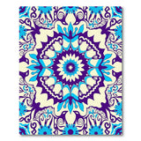 Blue and Teal Intricate Blue Floral Persian Area Rug