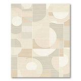 Abstract Geometric Neutral Beige Area Rug