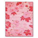 Blush Peony Pink Blush Pink Peony Floral Area Rug