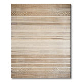 Beige Tan Woven Stripe Heritage Rug