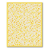 Yellow Floral Scatter Area Rug