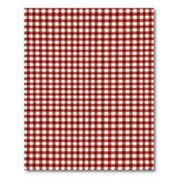 Red Rustic Farmhouse Classic Red White Gingham Check Area Rug