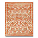 Orange Bold Orange Geometric Southwestern Rug