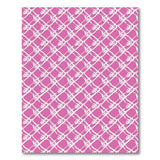 Pink Pink Geometric Diamond Lattice Area Rug