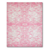 Hot Pink Zebra Wave Area Rug