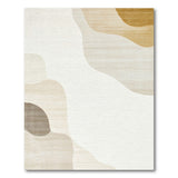 Beige Abstract Organic Layers Area Rug