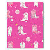 Pink Disco Cowboy Boots Area Rug